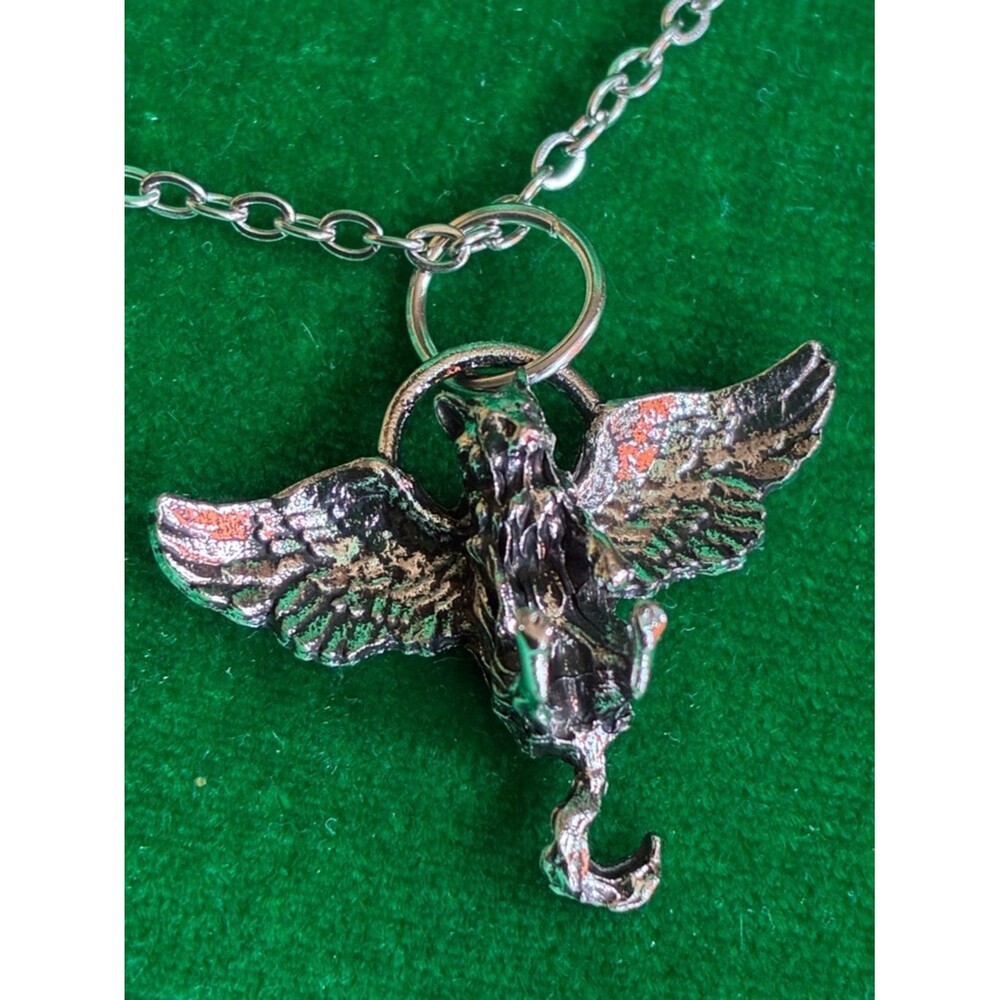 NEW Angel Cat Pendant Necklace in silvertone Angel kitty celestial cat charm